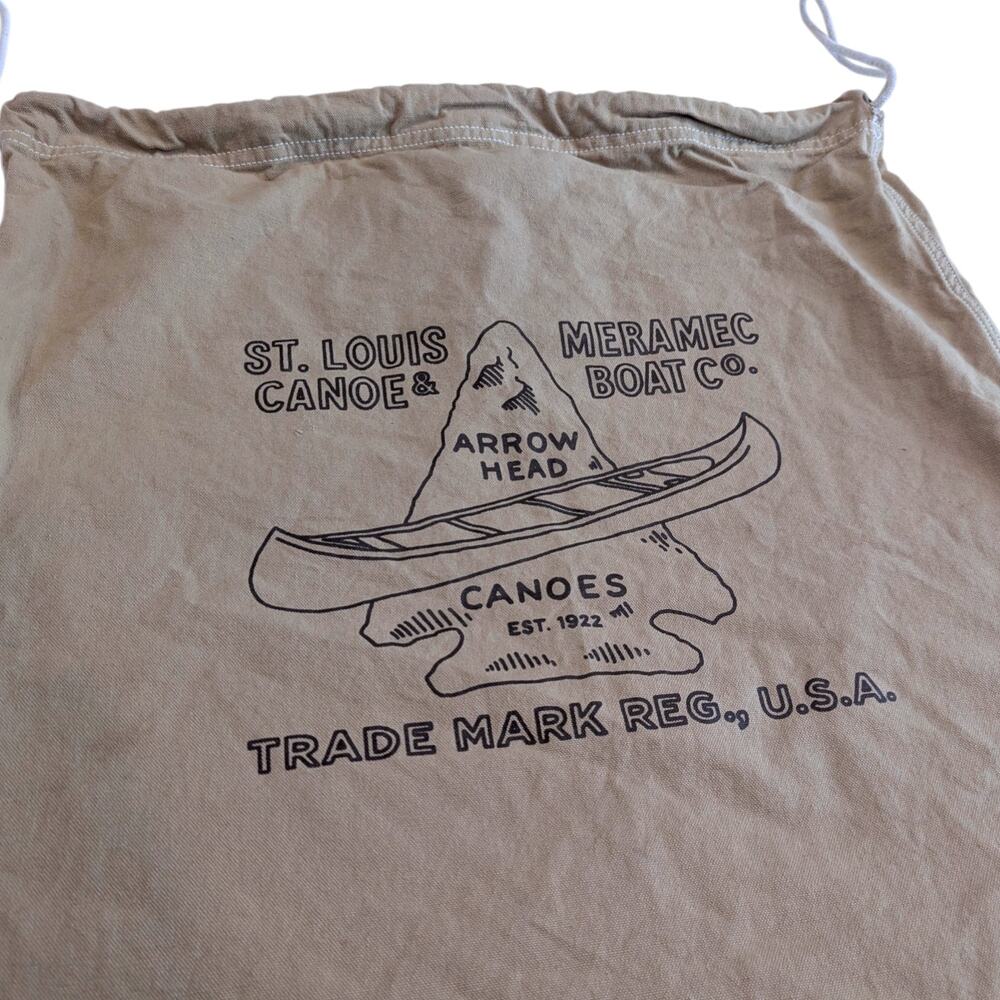 Mollyjogger St. Louis Meramec Canoe & Boat Co Large Canvas Field Bag - Picture 6 of 6